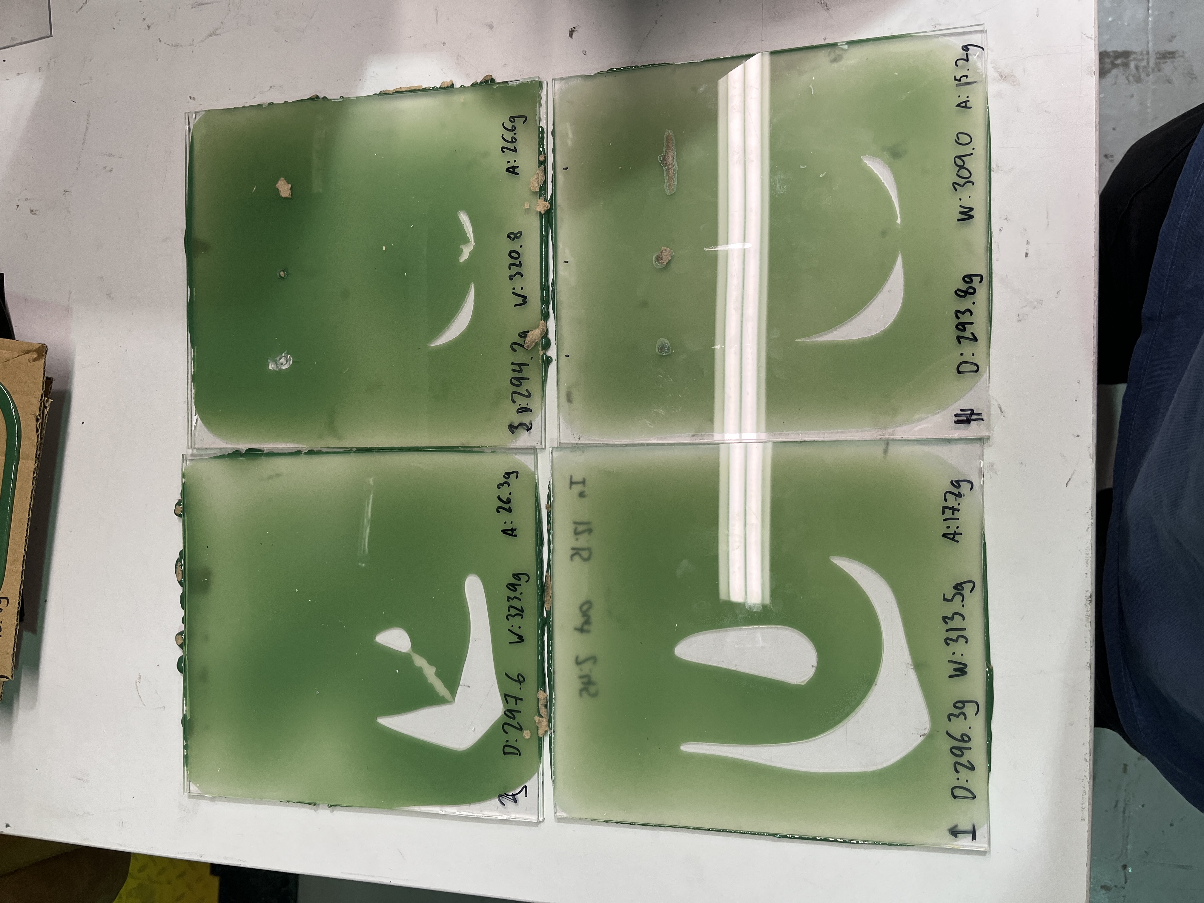 Acrylic Wetout Coupons