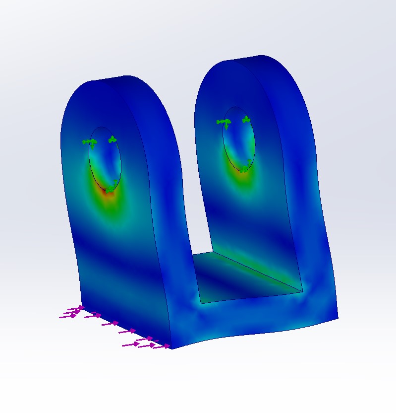 I Performed Some Basic FEAs on the Frame Mounting Points
