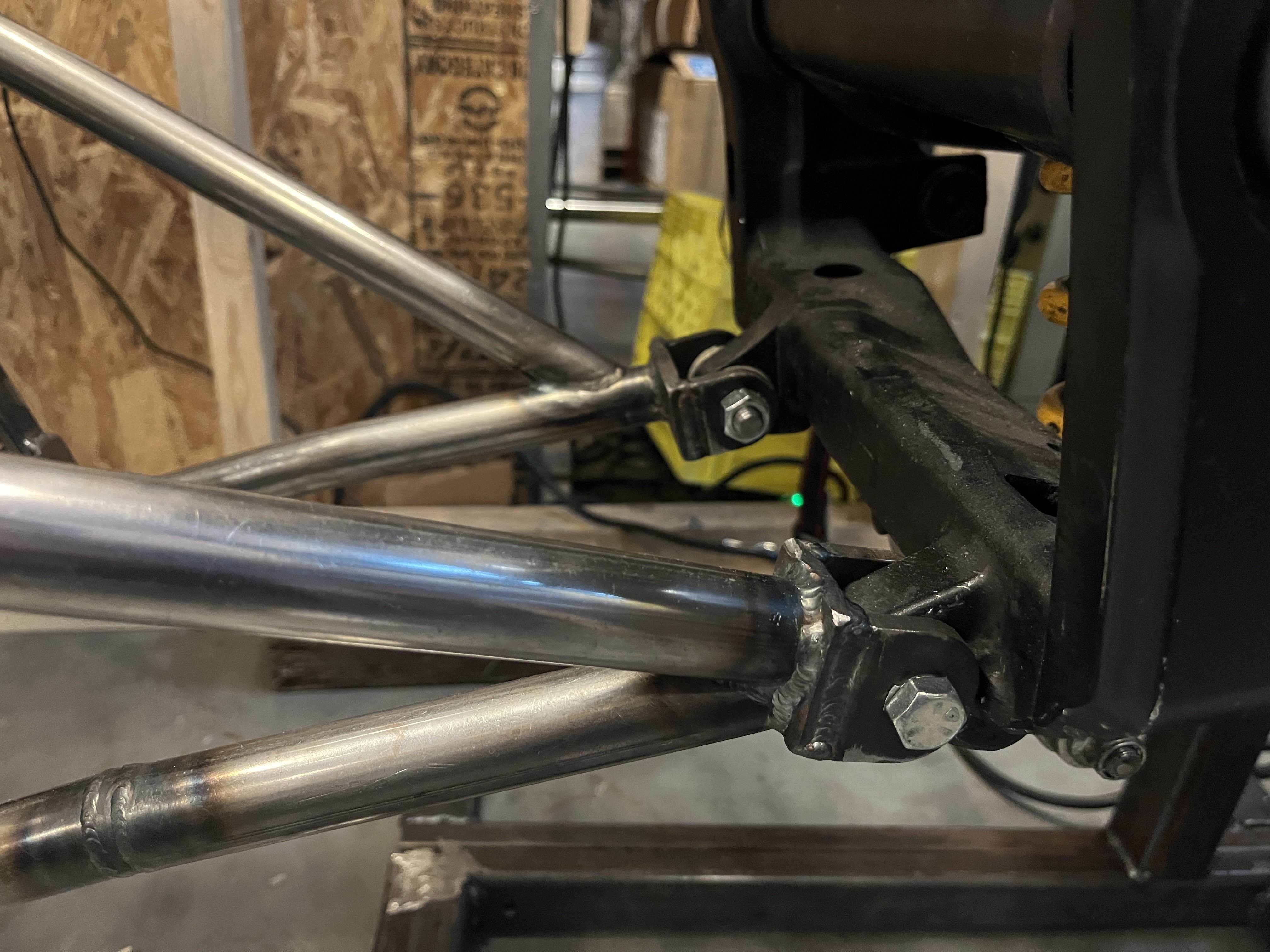 Mounts I designed for the Bike's Subframe