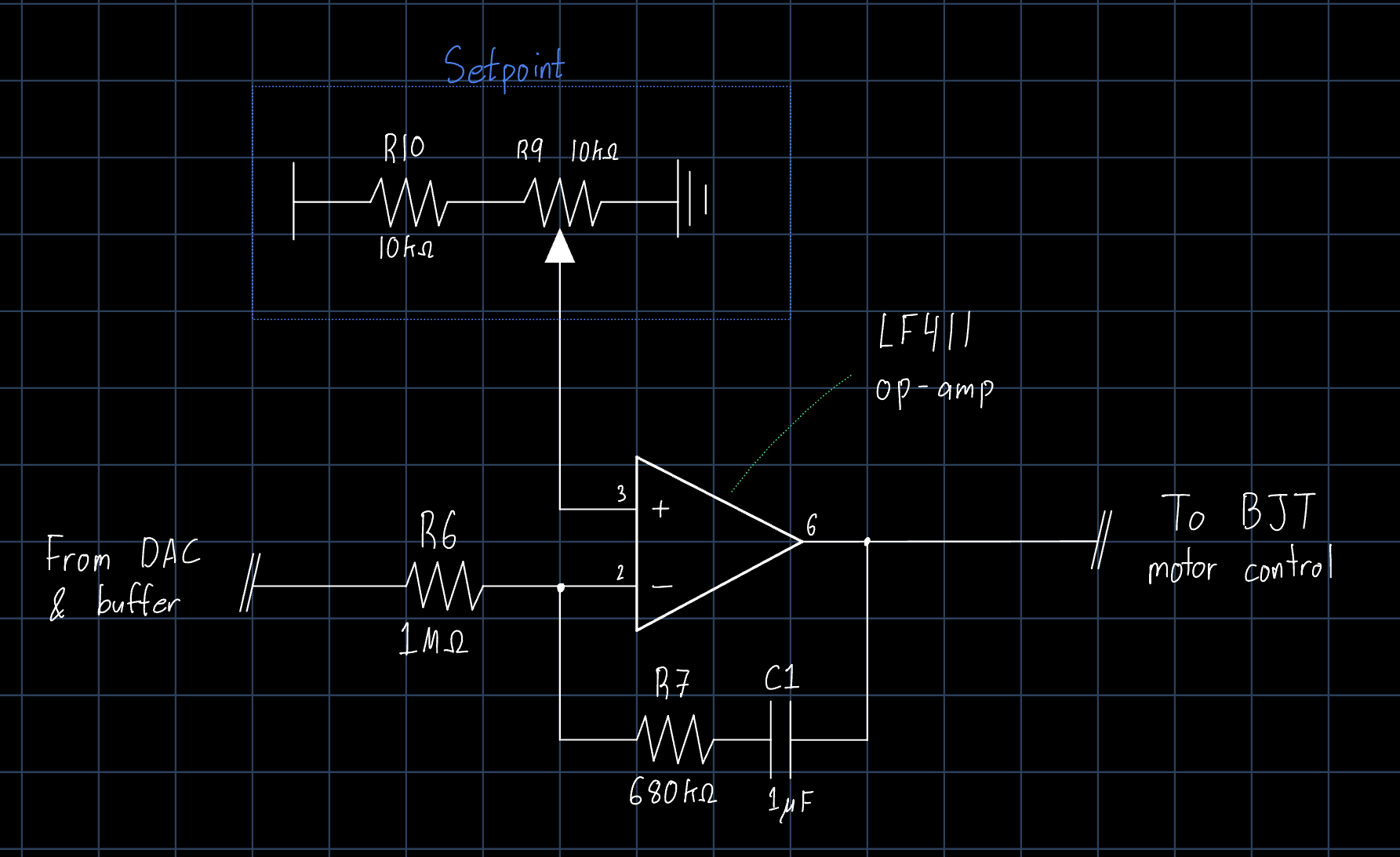 Circuit Diagram of Op-Amp Error Signal Amplifier